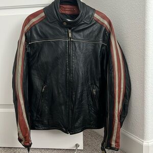 Vintage Genuine Leather Wilson’s Racing Moto Jacket